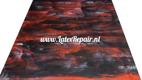 Latex sheet - Mix black white red scratches 1583