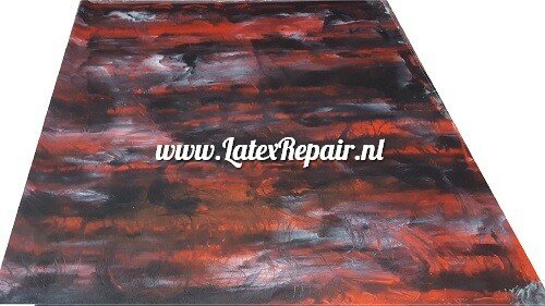 Latex sheet - Mix black white red scratches 1583