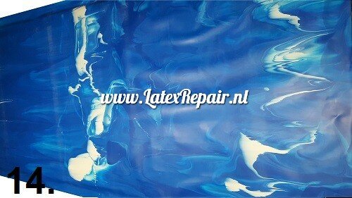 Latex sheet - Mix/marmer blauwtinten - 1589