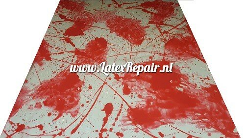 Latex sheet - Mix, transp naturel, rood, zwart - 1718
