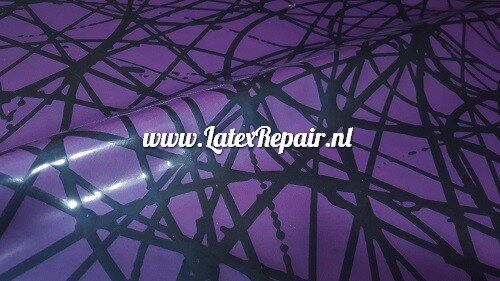 Latex sheet - Violet met zwarte lijnen - 1722