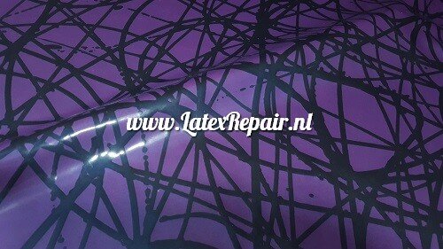 Latex sheet - Violet met zwarte lijnen - 1722