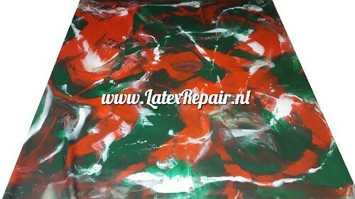 Latex sheet - Mix rood groen wit - 1749