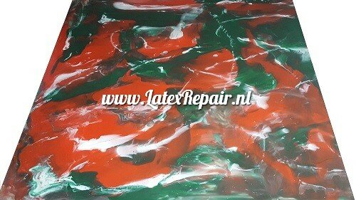 Latex sheet - Mix rood groen wit - 1749