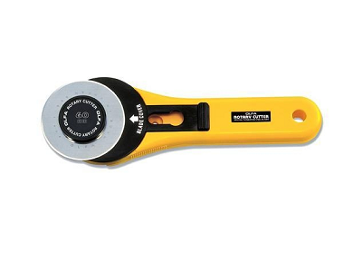 611387 jumbo Rolmes rotary cutter 60 mm groot xl geel rolmes prym leer latex rubber textiel stof quilten 01