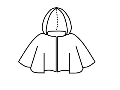 Patroon latex cape met capuchon roodkapje cosplay monnik