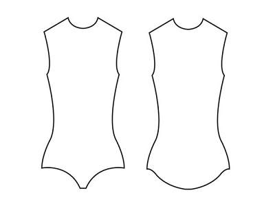 Patroon voor latex body suit leotard