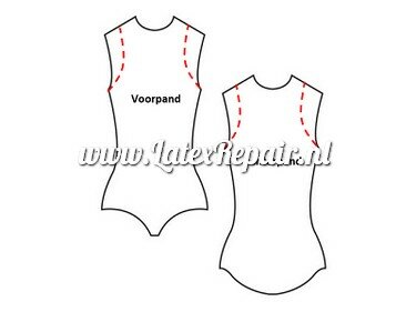 Patroon voor latex body suit leotard