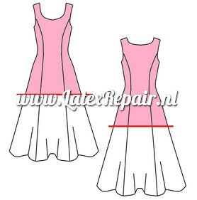 Latex Patroon: Jurk - Prinsessenlijn jaren 50 look