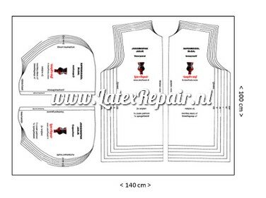 Patroon: Latex jogging jasje