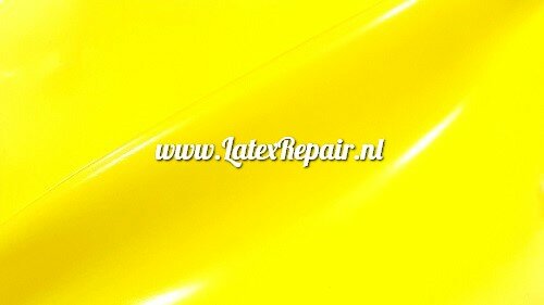 neon geel yellow gelbe jaune latex rubber sheet