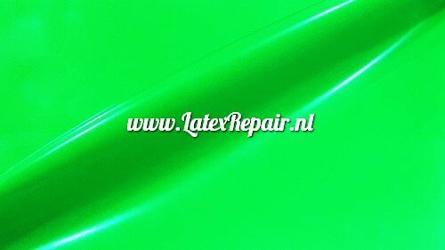 neon green grun groen vert latex rubber