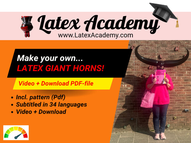 pattern inflatable latex horns