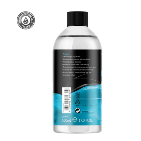 BeGloss Easy glide latex rubber kleding 500 ml xxl