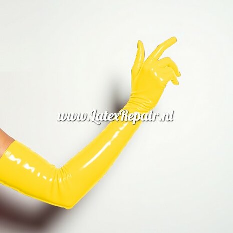 Latex Handschoenen - Geel - Lang - Opera (Lolllipop Latex)