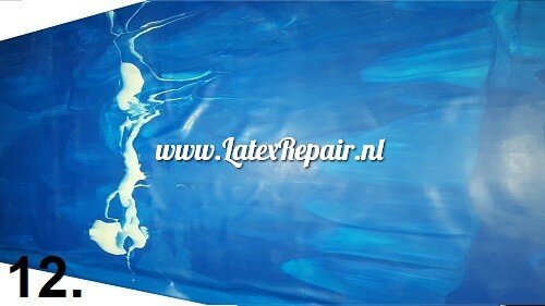 Latex sheet - Mix/marmer blauwtinten - 1589