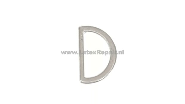 D ringen zilver kleurig