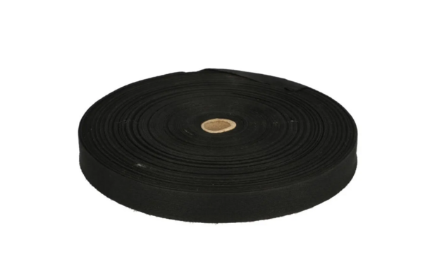 Keperband - Zwart - 2 cm breed - 50 meter - rol