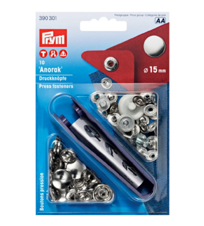 390301 drukknopen grote verpakking doos prym zwart blauw wit zilver 01