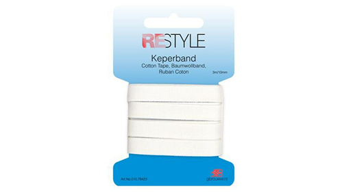wit keperband 1 cm