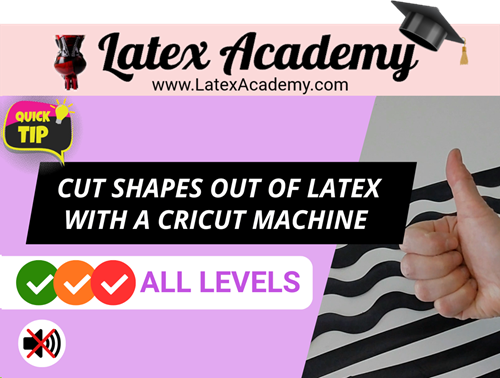 Cutting latex with a Cricut machine...