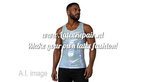 Latex 0.40 | Sparkly Pearl - Tropical Blue - Semi Transparant latexrepair