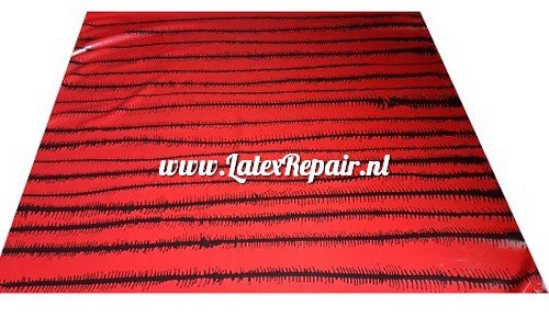 Latex sheet stof fabric met visgraat fish bone Fischgrät