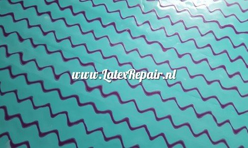 Latex met zig zag patroon om latex kleding te maken ipv te kopen