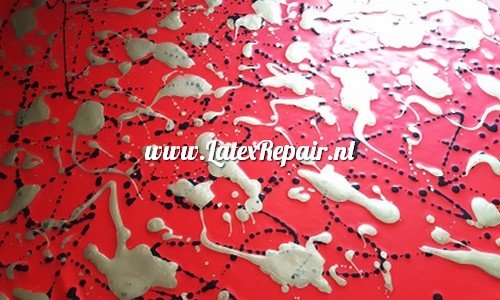 Splashes spatter splatter latex sheet