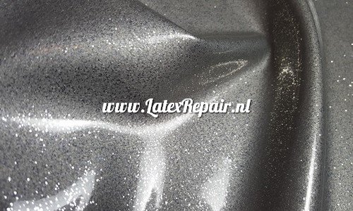 Glitter latex effect sheet zilver metallic