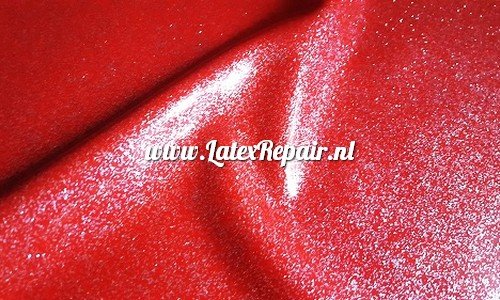 Glitter latex effect sheet rood red