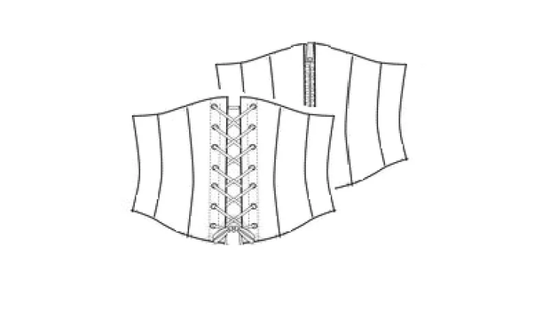 patroon latex korset corset met online video workshop 01