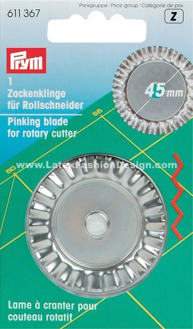 Rolmes reserve mes blad 45 mm per stuk prym 611367 kartel