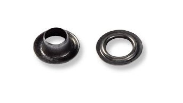 nestels eyelets ogen met ring van prym 542409 zwart 4 mm 06