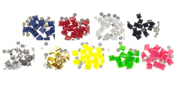 plastic studs met pinnentje in diverse kleuren 001