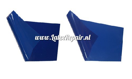 Latex dikte 0.40 | Basic blue-Gentiaan blue - dubbelzijdig