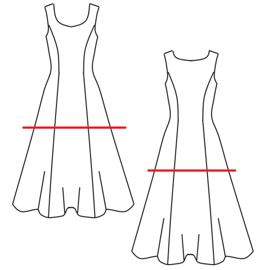 Patroon: Jurk - Prinsessenlijn 