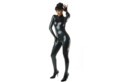 Metallic zwart latex  dun en dik stevig glimmend latex om zelf latex kleding te maken en te repareren per meter super dik