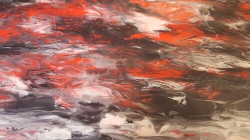 Exclusief latex - Marmer rood zwart wit Exclusief latex - Marmer rood zwart wit