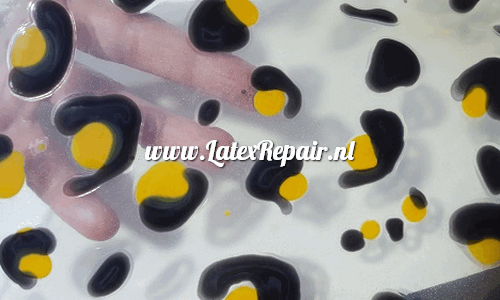 Exklusive Latex - Muster Leopard doppelte Flecken transparant Exklusive Latex - Muster Leopard doppelte Flecken transparant
