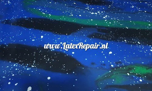 Latex sheet - Galaxy blue/green 1253 Latex sheet - Galaxy blue/green 1253