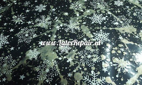 Latex sheet - Christmas black/gold/cristals 1276 Latex sheet - Christmas black/gold/cristals 1276