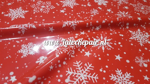 Latex sheet - Kerst, rood/wit 1423 Latex sheet - Kerst, rood/wit 1423