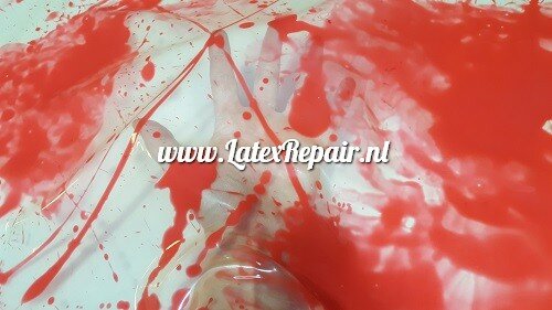 Latex sheet - Mix, transparent natural, red