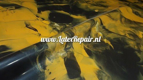 Latex sheet - Mix metallic honey black