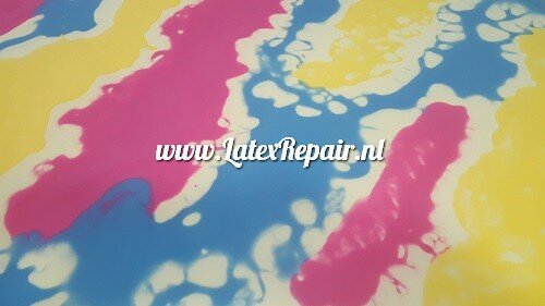 Latex - 40025 - Splash - pink blue yellow + light yellow