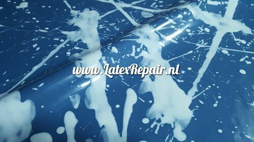 Latex - 1298-2- Bleach off blue, semi transp Latex - 1298-2- Bleach off blue, semi transp