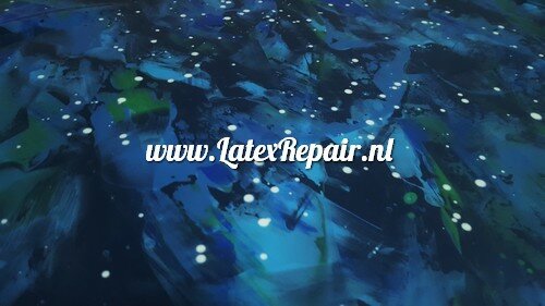 Latex - 40078 - Galaxy blauw/groen (± 0.40~0.60 mm!) Latex - 40078 - Galaxy blauw/groen (± 0.40~0.60 mm!)
