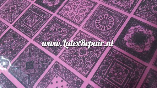 Latex - 40088 - Mini-Bandanas, fuchsia  schwarz Latex - 40088 - Mini-Bandanas, fuchsia  schwarz