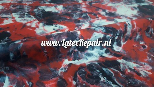 Latex - 40098- Marmer rood zwart wit Latex - 40098- Marmer rood zwart wit